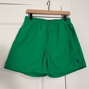 Polo Ralph Lauren (Medium) Men’s Classic Fit Traveler Swim Trunks – Green